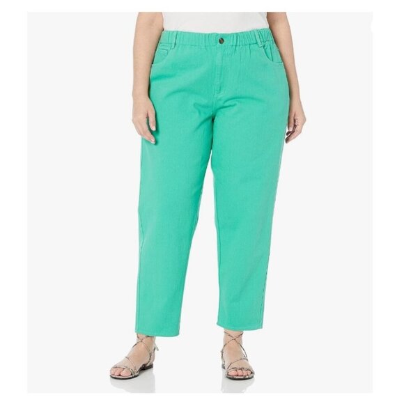 The Drop Women's Isla Loose-Fit Paperbag Jean - Picture 1 of 9